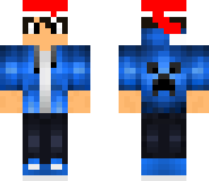 blue santa dude