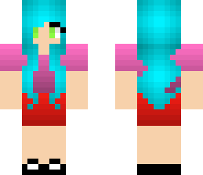 blue hair party girl