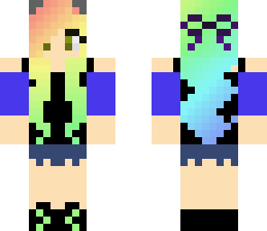 cat rainbow girl
