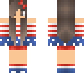 american flag girl