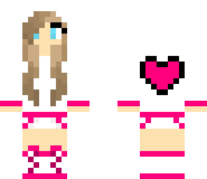 pink heart girl
