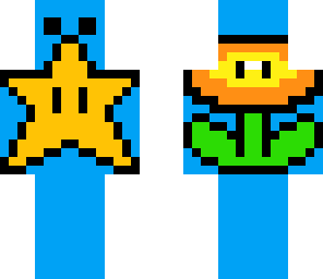 creeper mario star flower