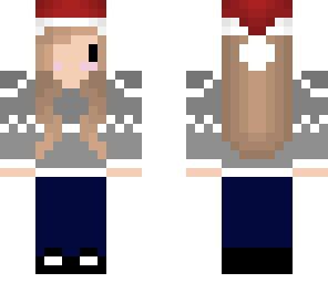 girl with grey sweater - christmas
