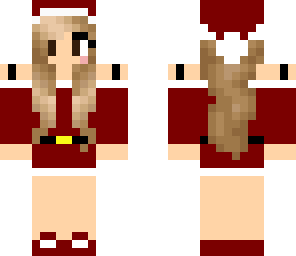 chrismas girl with brown eyes