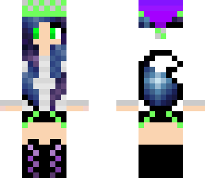 purple green christmas fox