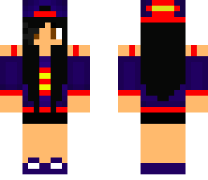 super girl with black hair