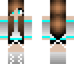 cool blue gamer girl