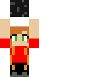 little girl holding block