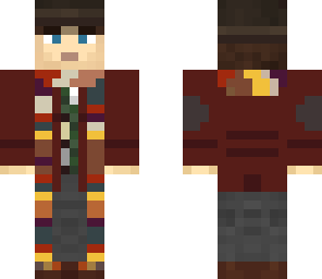 4th doctor - orange short coat - hat