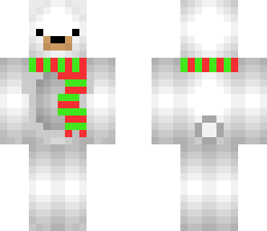 christmas polar bear