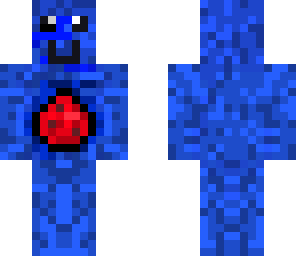 the red stone blue monster