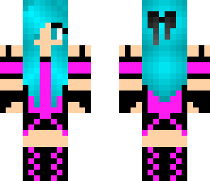 cute blue pink girl