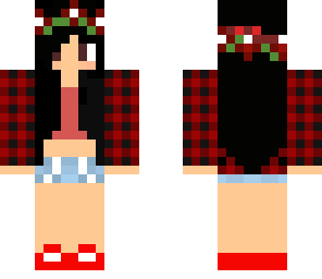 cut poinsetia girl