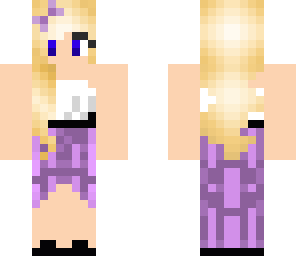 purple prom girl