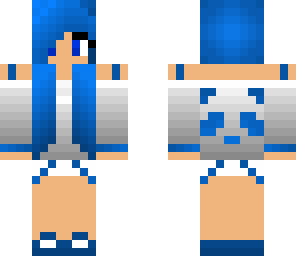 blue panda girl