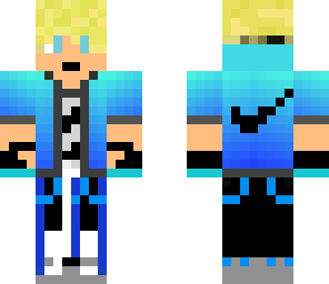 blue teen boy