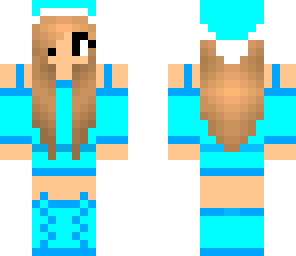 blue santa girl