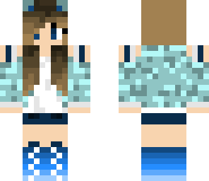 blue kitty girl