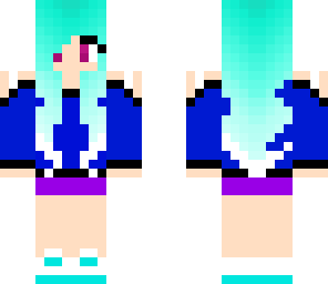 cute blue and teal girl