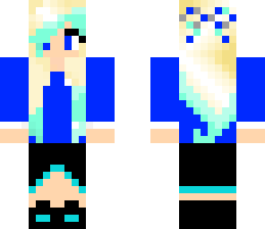 cute blue girl