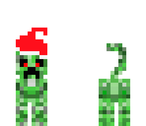 creeper cat santa 