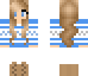 blue winter girl