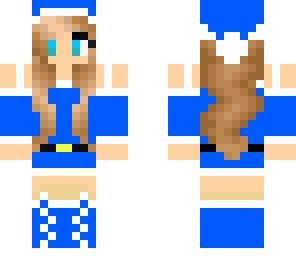 bule christmas santa girl