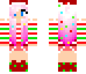 edit of christmas cake girl