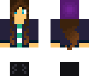 winter girl with brown hair
