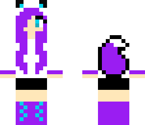 cute purple wolf girl