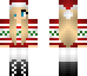 blonde christmas girl