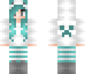 cyan creeper hoodie