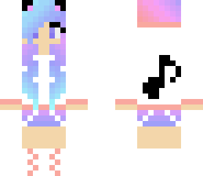 rainbow music girl