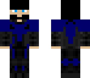 falling blue