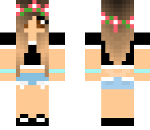 summer girl in snow