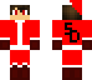 christmas costume with gloves and greaves