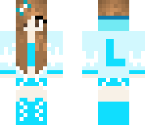 girl with l on the back