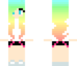 simple rainbow girl