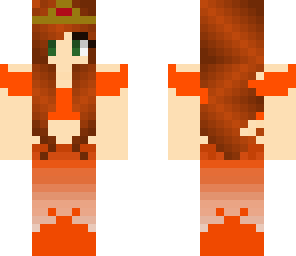orange mermaid