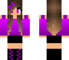 cute purple girl