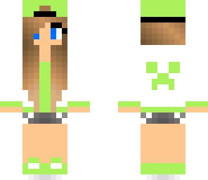 light green creeper girl