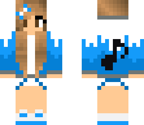 blue music girl