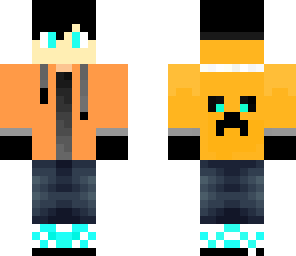 orange hoodie