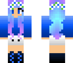 10 likes pls blue ombre girl