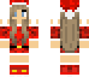chica vestida para navidad