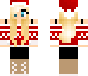 blond winter girl