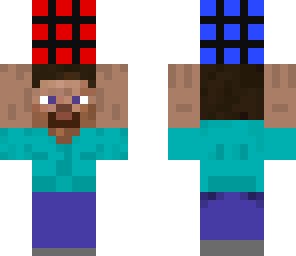 steve holding rubik's cube