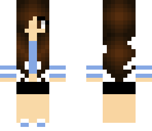 tomboy girl brown hair