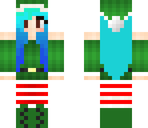 blue haired elf