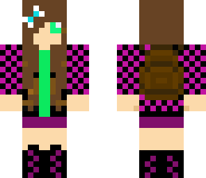 edited girl with backpack